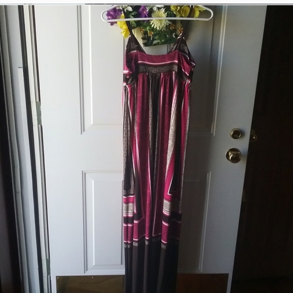 Vintage INC Illusion Scarf Maxi Dress - Picture 4 of 11